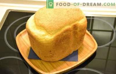 Бял хляб в машина за хляб - класически и с различни добавки. Бял хляб с стафиди, мед, моркови, чесън - рецепти за хляб