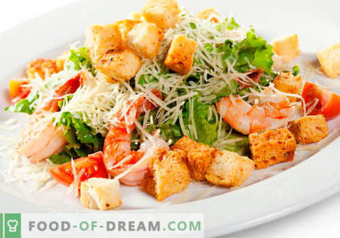 Saladas para o jantar - as melhores receitas culinárias. Como saladas adequadas e saborosas para cozinhar para o jantar.