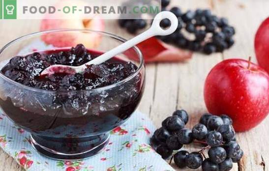 Geléia de chokeberry preta: uma sobremesa saudável e um suprimento de vitaminas para o inverno. Variantes de chokeberry com gelatina e sem