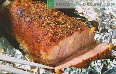 A carne de porco no forno em folha (receita passo-a-passo) é a melhor maneira de cozinhar carne. Carne de porco no forno em folha: peça inteira, com legumes