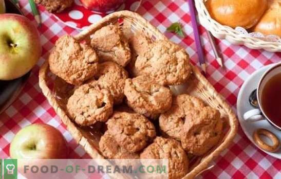 Biscoitos de aveia com maçãs são saborosos e saudáveis. Segredos e truques: como fazer uma sobremesa desde a infância - biscoitos de aveia com maçãs