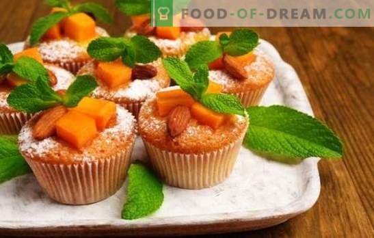 Muffins de abóbora - bolos ensolarados! Receitas para muffins de abóbora dietéticos, clássicos e de sobremesa