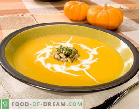 Sopa de abóbora - as melhores receitas. Como corretamente e saboroso cozinhar sopa de abóbora.
