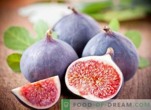 Figs - propriedades úteis, use na culinária. Receitas com figos.