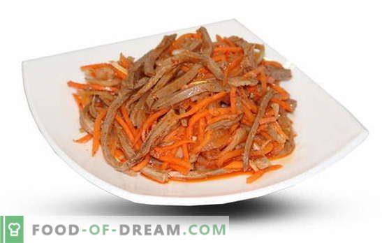 Saladas de cenoura e carne são tão diferentes, tão saborosas, tão saudáveis! Clássico e exótico: receitas de salada de cenoura com carne