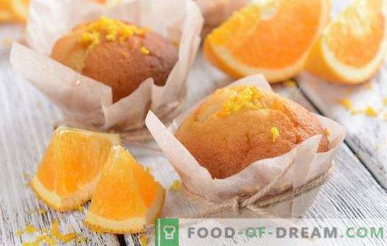 Muffins de laranja - anime-se! Receitas de muffins alaranjados perfumados, macios, doces e arejados