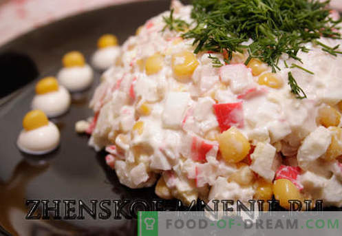 Salada de caranguejo - Receita com fotos e descrição passo a passo