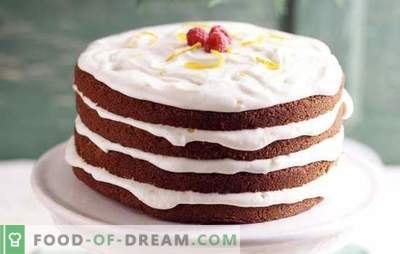 Торта със заквасена сметана: прости и доказани рецепти. Какви видове тесто се използват за заквасена сметана