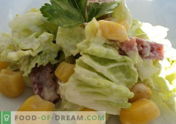 20 melhores receitas de salada de repolho de Pequim, regras de culinária
