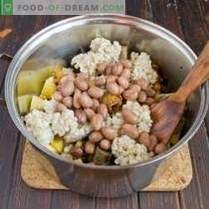 Soupe aux champignons avec haricots et pommes de terre