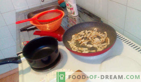 Deliciosa juliana caseira com frango e cogumelos, receitas em cocota, panelas, assadeiras