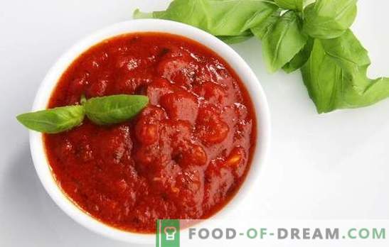 Molhos caseiros de tomate - melhor que ketchup, mais saborosos! Molho de pasta de tomate - molho universal para qualquer prato