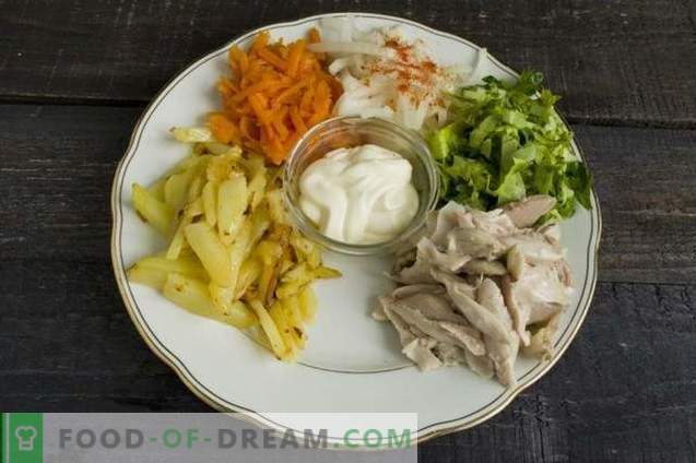 Salada de Legumes com Carne do Arco-Íris