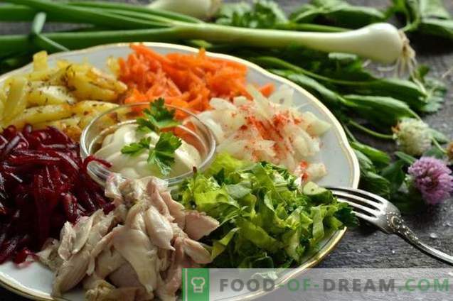 Salada de Legumes com Carne do Arco-Íris