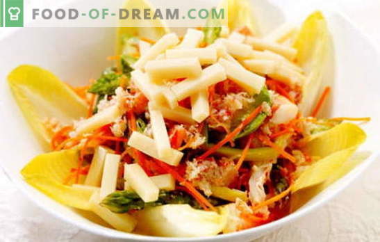 Salada com cenouras e bolachas coreanas: receitas. Cozinhando em casa uma salada deliciosa e saudável com cenouras e bolachas coreanas