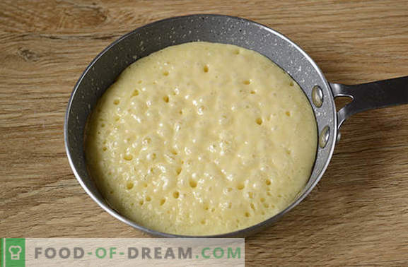 Panquecas em leite: versão americana seca dos fritos habituais! Receita da foto passo a passo do autor de panquecas no leite - gostoso simples