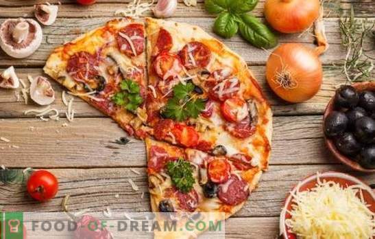 Pizza com tomate, salsicha e queijo é um prato universal para todas as ocasiões. As melhores receitas para pizza apetitosa com tomate, salsicha e queijo