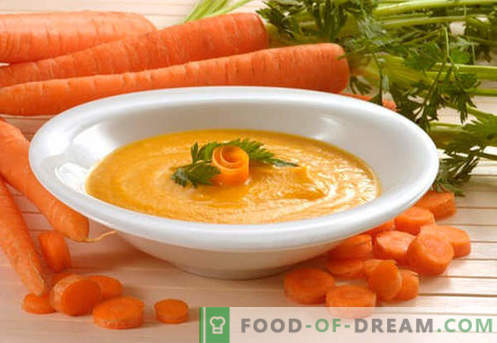 Purê de cenoura - as melhores receitas. Como corretamente e saboroso purê de cenoura cozida.