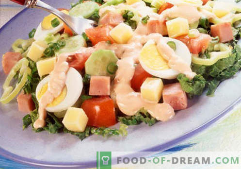 Salada do Chef - uma seleção das melhores receitas. Como corretamente e saboroso cozinhar um chef.