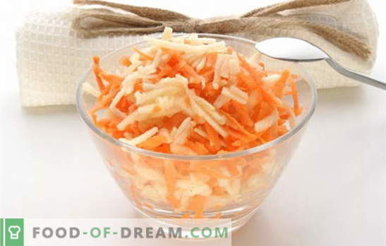 Como preparar uma salada de cenoura na sala de jantar, por que ela é tão saborosa? Salada de cenoura na sala de jantar - receitas caseiras!