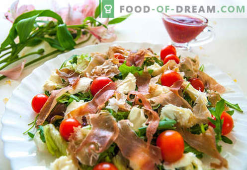 Salada com salmão e tomate - as receitas certas. Rapidamente e saborosa salada com salmão e tomate.