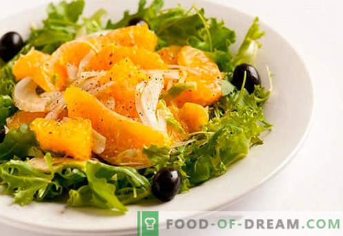 Salada com laranjas - receitas comprovadas. Como preparar uma salada com laranjas.