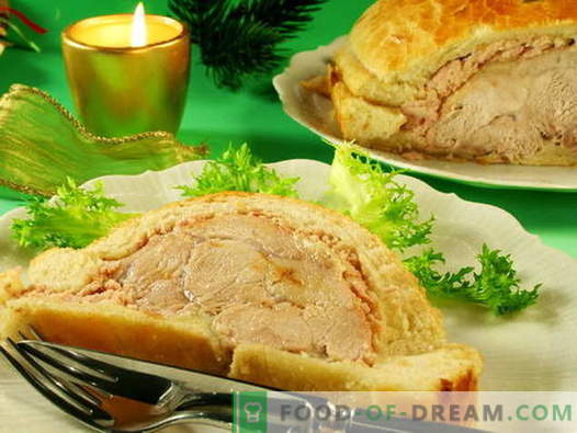 Meat baked in dough - the best recipes. How to properly and tasty cook meat baked in dough.