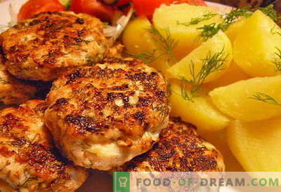 Costeletas de frango picadas - as melhores receitas. Como corretamente e saboroso cozinhar almôndegas de frango picadas.