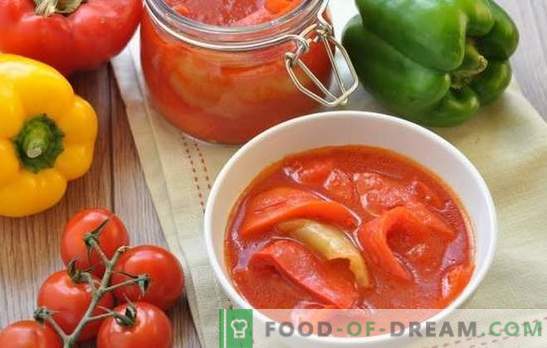 Como fazer o tomate para o inverno: húngaro, búlgaro, russo. Escolha a sua receita de tomate leko para o inverno