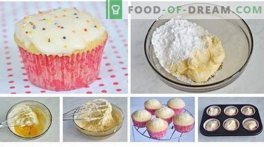 Cupcakes - como cozinhá-los em casa. 7 melhores receitas cupcakes caseiros.