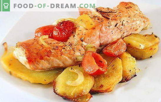 Peixe vermelho com batatas - uma combinação de nobreza e simplicidade. Receitas de peixe vermelho com batatas: em papel alumínio, forno, em uma panela