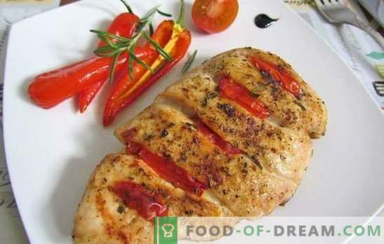 Peito de Frango com Tomate: Top 10 Melhores Receitas do Autor. Frite, cozinhe, assar carne de peito de frango com tomates