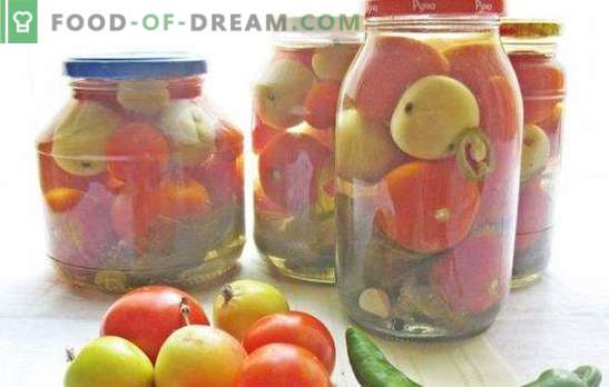 Tomates vermelhos e verdes com maçãs para o inverno: sirva-se! Receitas de tomates enlatados, salgados e conservados com maçãs do inverno