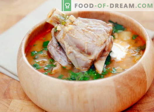 Sopa de carneiro - as melhores receitas. Como corretamente e saborosa sopa de cordeiro cozinhar.