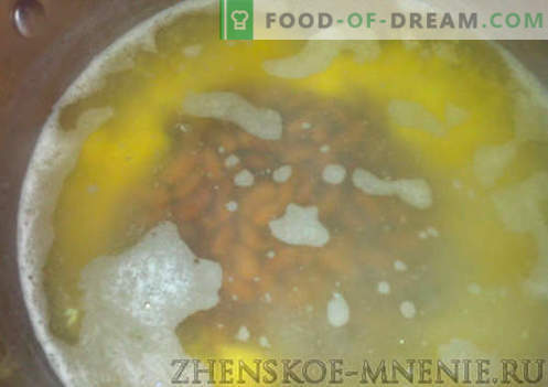 Sopa com feijão rústico - receita com fotos e descrição passo a passo