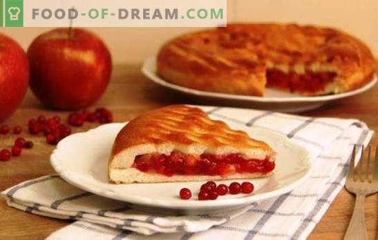 Tortas de maçã e mirtilo - adicione uma variedade doce! Levedura, puff e massa de biscoitos para uma torta com maçãs e mirtilos