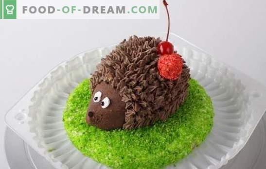 O bolo “Hedgehog” vai agradar não só às crianças! Nós assar e coletar bolos 
