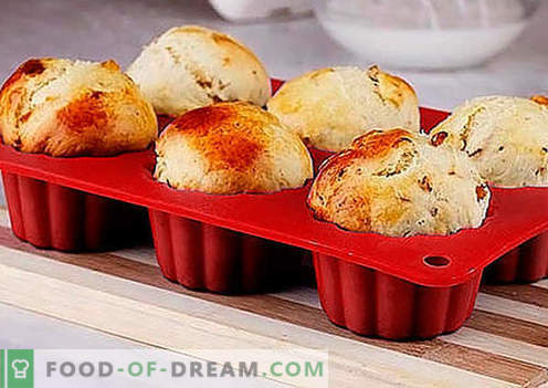 Queques de bolo de silicone são as melhores receitas. Como cozinhar rapidamente e saboroso muffins em moldes de silicone.