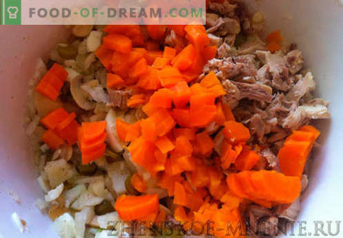 Salada de abacaxi - uma receita com fotos e descrição passo a passo