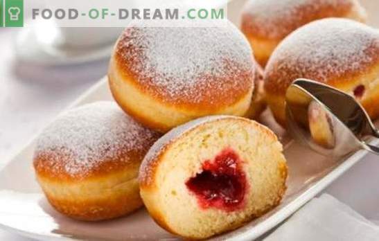 Donuts com geléia - um deleite conhecido desde a infância. Como cozinhar deliciosos donuts com geléia frita e forno