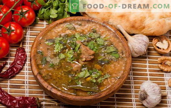 Kharcho em casa - não só os georgianos cozinham! Receitas de kharcho caseiro com frango, carne de porco, cordeiro