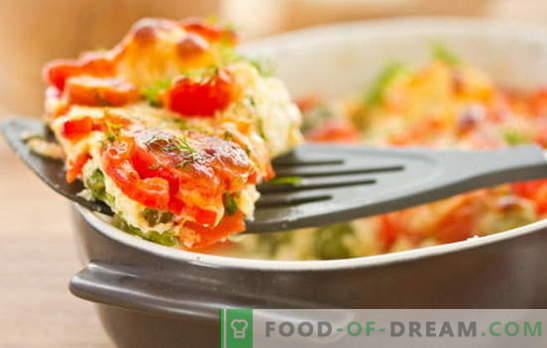 A caçarola de abobrinha e tomate é um prato leve e recheado para o jantar. As receitas mais interessantes caçarola abobrinha e tomate