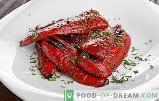 Pimenta defumada é um ótimo complemento para pratos de carne e peixe. Opções de cozimento simples para pimenta defumada