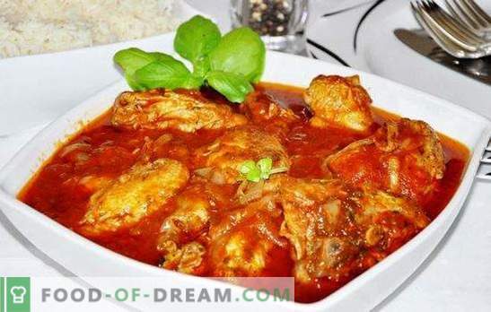 O frango cozinha de uma galinha em um multicooker - um prato generoso! Receitas de frango chakhokhbili hospitaleiro em um fogão lento
