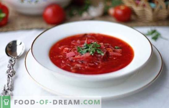 Borsch em um fogão lento - salvação para a hostess! Receitas de borscht em um multicooker: vermelho, verde, vegetariano, com feijão