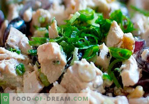 Salada de frango defumado - as melhores receitas. Como fazer uma salada cozida adequada e saborosa com frango defumado