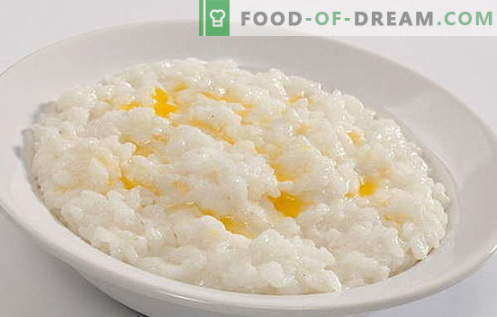 mingau de arroz - as melhores receitas. Como cozinhar mingau de arroz.