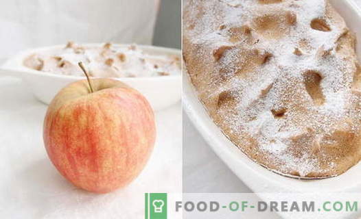 Suflê de maçã - as melhores receitas. Como rapidamente e saboroso cozinhar souffle de maçã.