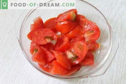Lanches instantâneos de tomate em 15 minutos - a beleza, o sabor e os benefícios dos vegetais de verão