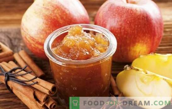Compota de maçã caseira para o inverno - a preparação necessária! Receitas para maçãs diferentes jam em casa